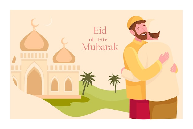 Vektor eid ul-fitr mubarak