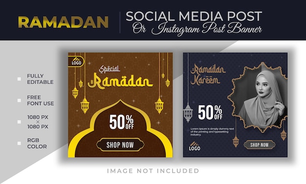 Vektor eid-verkauf instagram-post oder social-media-post-banner-vektorvorlage