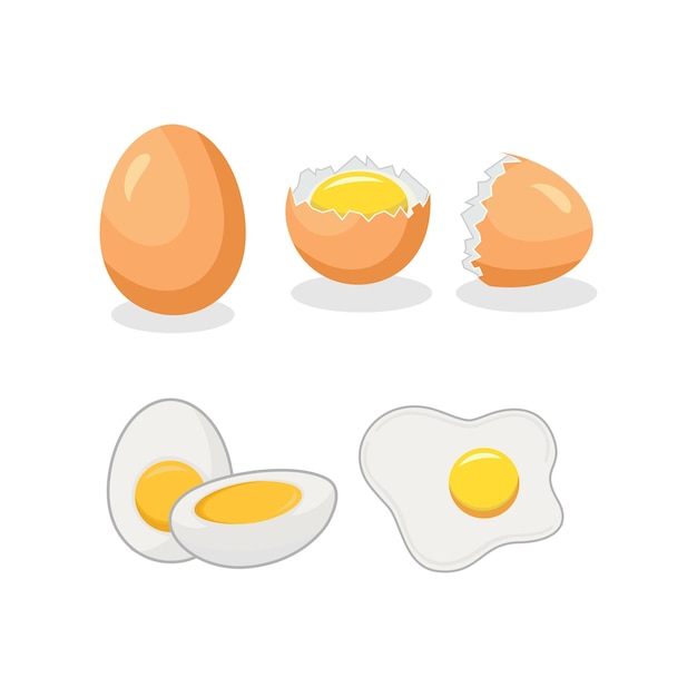 Eier-Cartoon-Design-Vorlage