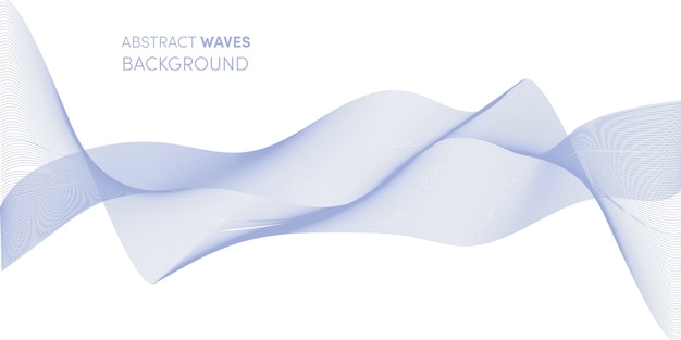 Ein abstrakter Designhintergrund mit blauer Welle