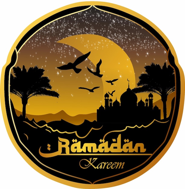 Ein Aufkleber mit der Aufschrift Ramadan Kareem