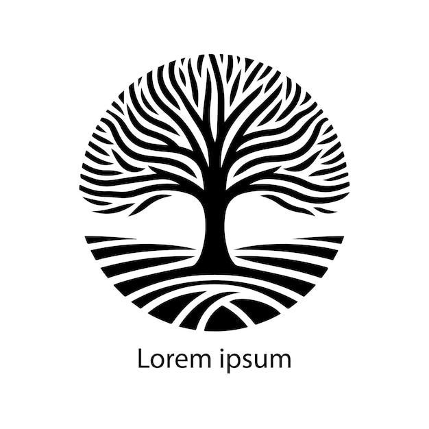 Vektor ein baum-logo-design