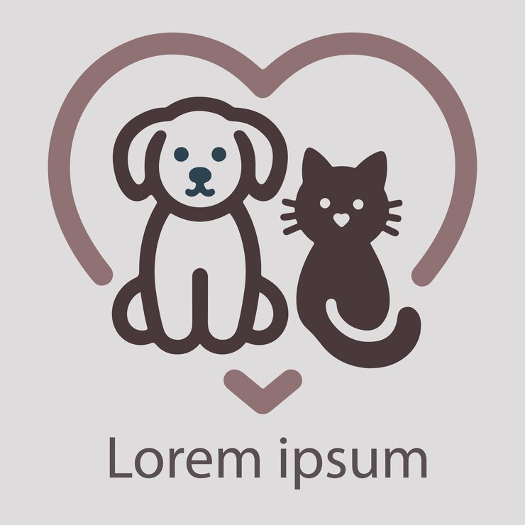 ein Bild einer Katze und einer Katze mit einem Herz, auf dem LG steht