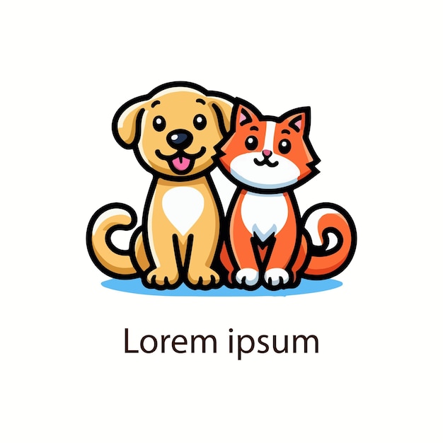 ein Bild einer Katze und eines Hundes mit den Worten LG LG LG auf der Unterseite