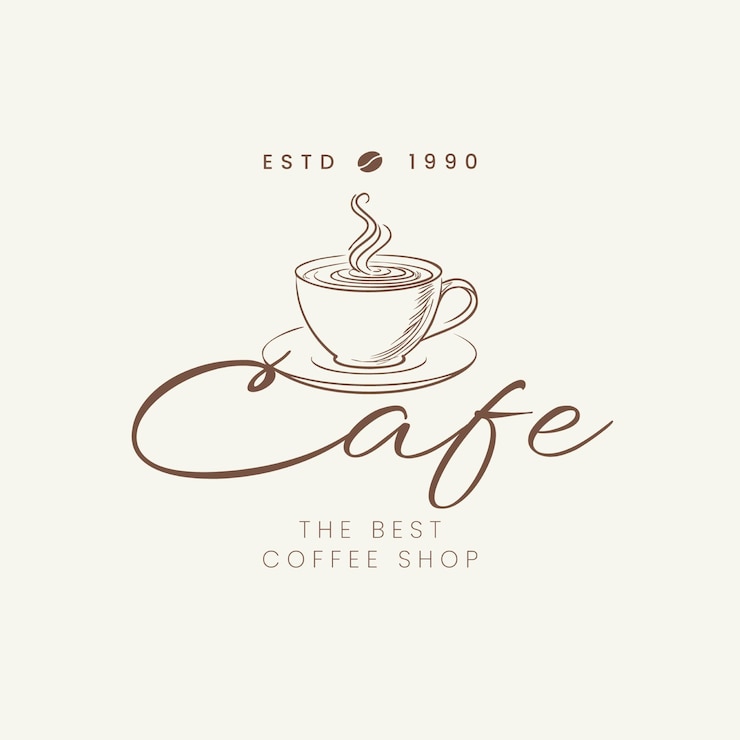 Vektor ein bild einer tasse kaffee, in der das beste kaffeegeschäft steht