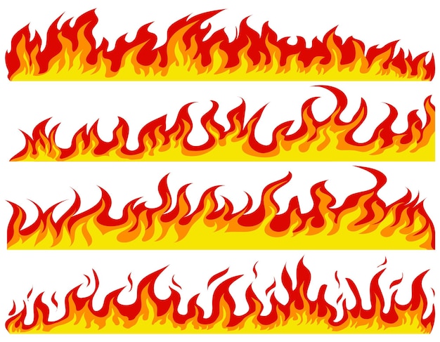 ein Bild eines Feuers mit Flammen, die Feuer sagen