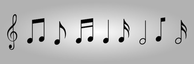 ein Bildschirm mit Musiknoten und einer Zeile von Musiknoten