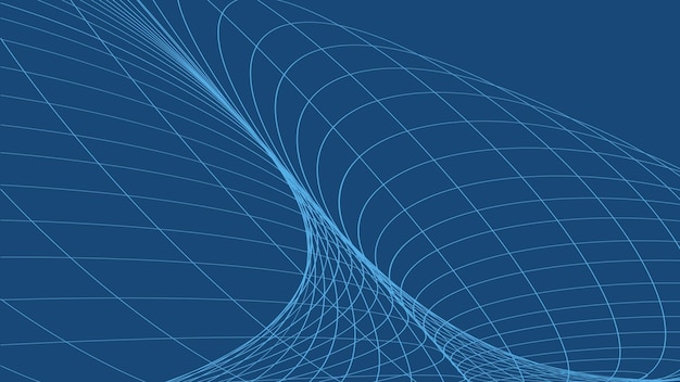 ein blauer abstrakter Hintergrund mit weißen Linien und einem blauen Hintergrund