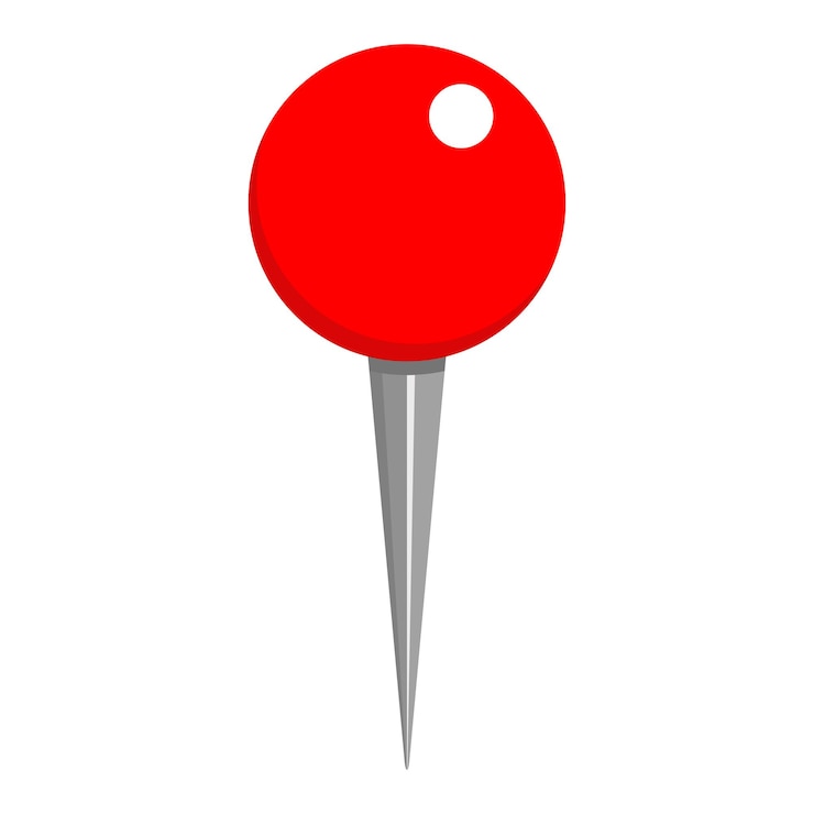 Vektor ein blauer ball mit einem weißen punkt