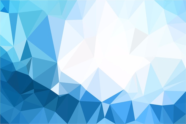 Ein blauer Dreieckhintergrund mit einem weißen Dreieck
