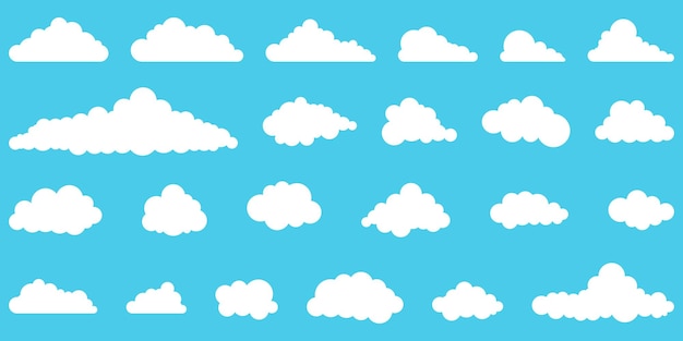 ein blauer Himmel mit Wolken und die Worte Wolken
