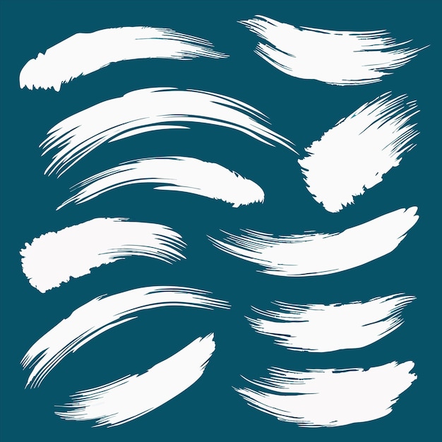 ein blauer Hintergrund mit weißen Haaren und den Worten "Brush Quote" darauf