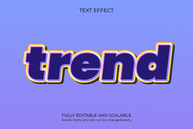 Ein blauer Texteffekt, der sich sehr gut für den Trend einer Website eignet