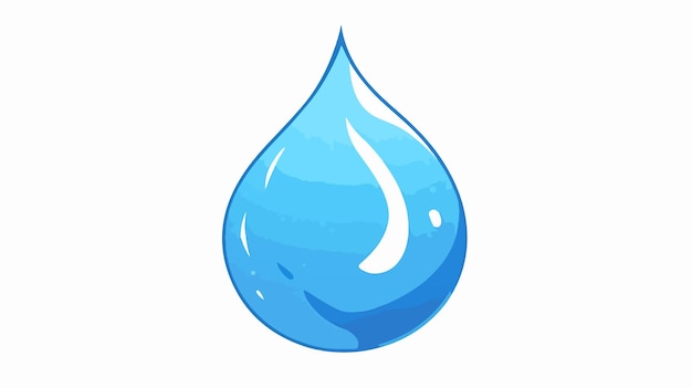 ein blauer Wassertropfen mit einem Wasserstropfen