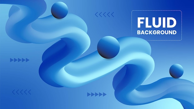 Ein blaues Bild einer Spirale mit den Wörtern fliegen zurück Farbiger flüssiger Design Hintergrund