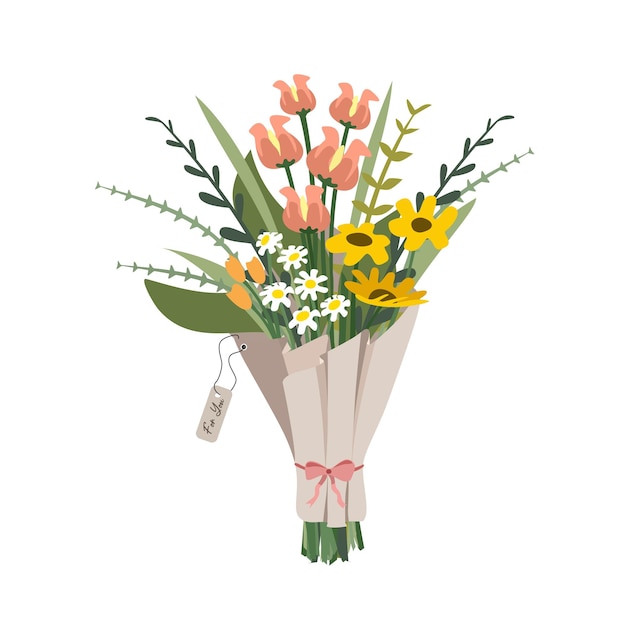 ein Blumenstrauß für Geschenke