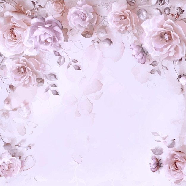 ein blumiger Hintergrund mit Rosen