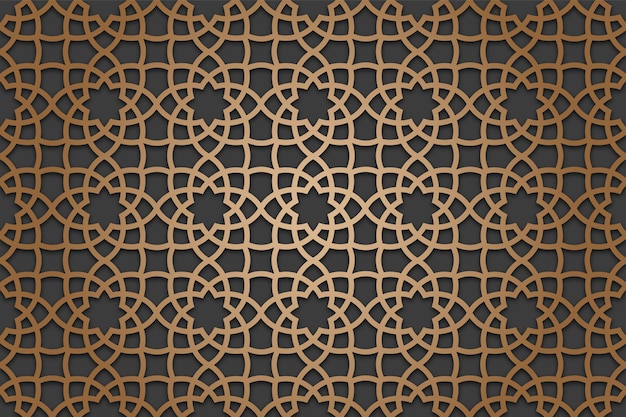 Ein brauner und schwarzer Hintergrund mit einem Muster aus Kreisen und Linien.