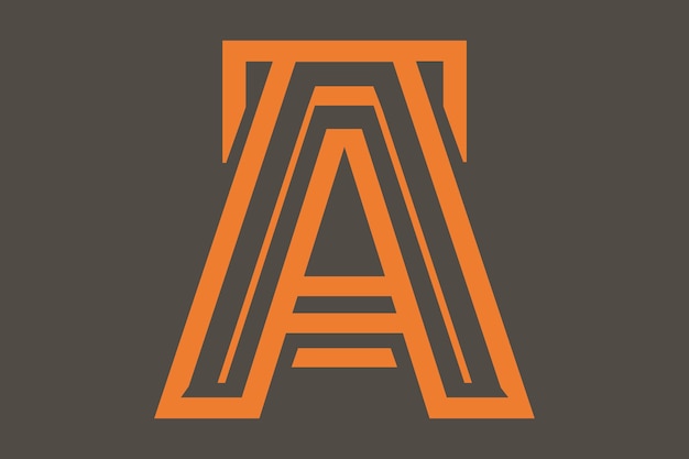 Ein Buchstaben-Logo mit einer kühnen und starken Ästhetik mit dicken Linien und einer kraftvollen Schriftart