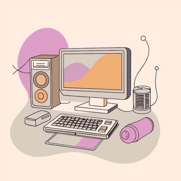 ein Computer mit einem Bild eines Computers und einer Maus darauf