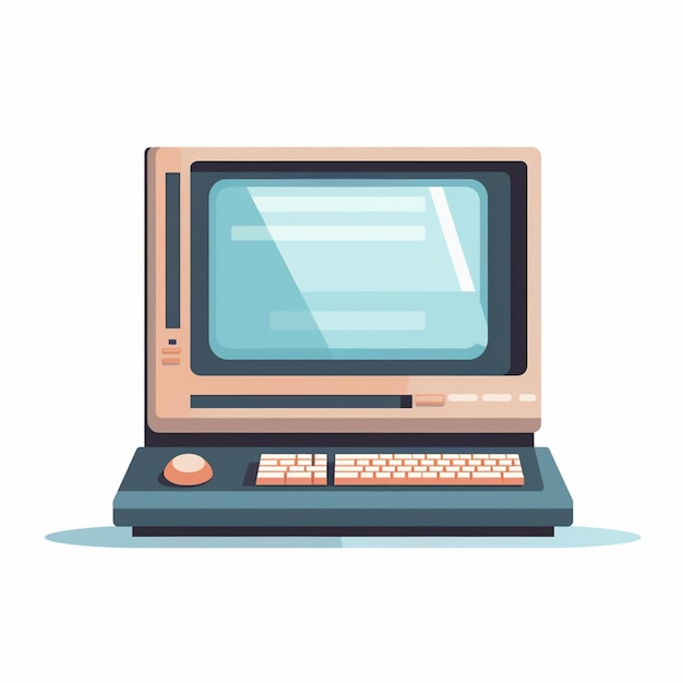 ein Computer mit einem Bildschirm, auf dem steht Old auf der Unterseite
