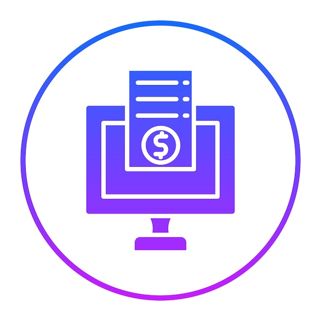 ein Computermonitor mit einem spiralförmigen Logo