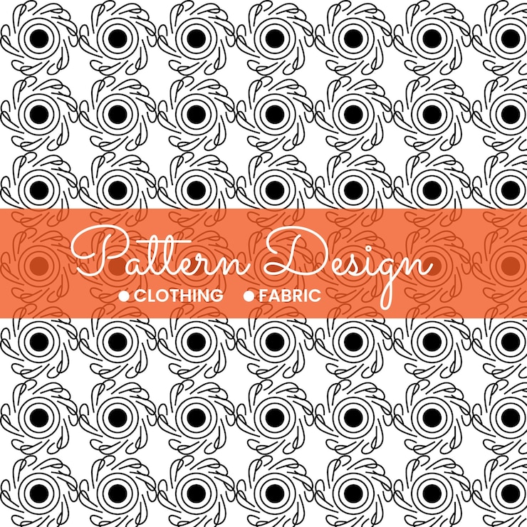 Vektor ein etikett mit den worten musterdesign und designdesign