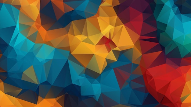 ein farbenfroher abstrakter Hintergrund mit einem geometrischen Dreieckmuster
