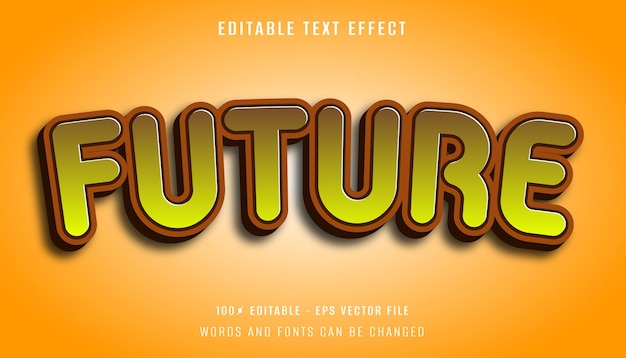 Ein farbenfroher und kräftiger Texteffekt mit gelbem Hintergrund.