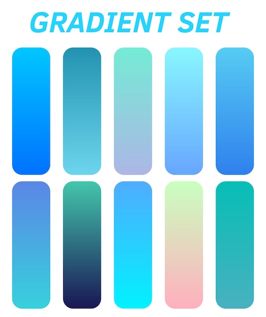 ein farbenfrohes Design für einen Satz verschiedener farbiger Quadrate