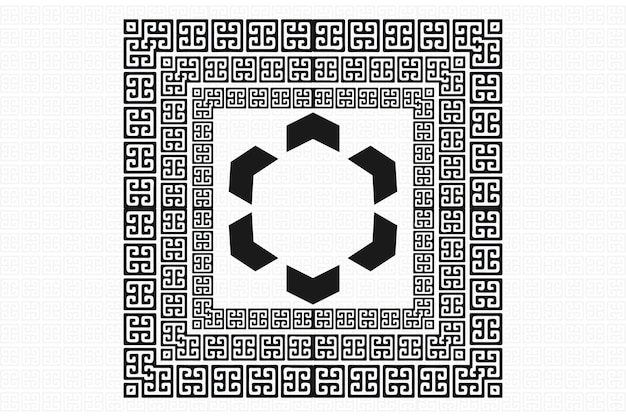 Ein farbenfrohes versace griechisches Hintergrundmuster für jede Art von Mode- oder Textildesignprojekt