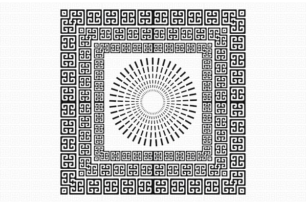 Ein farbenfrohes versace griechisches Hintergrundmuster für jede Art von Mode- oder Textildesignprojekt
