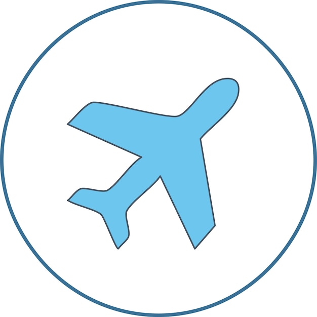 Ein Flugzeug-Ikon