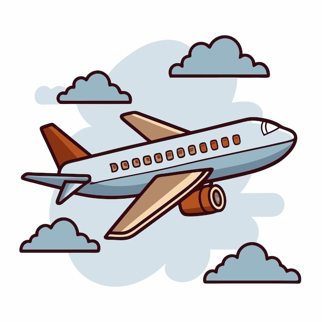 ein Flugzeug mit einem roten Schwanz fliegt am Himmel