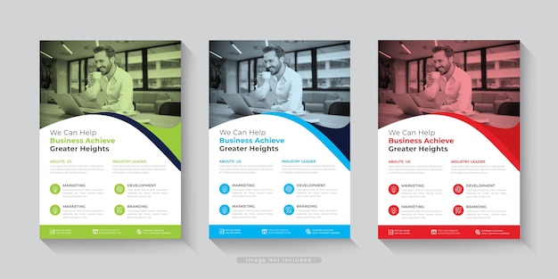 Ein Flyer für ein Unternehmen namens we can help.