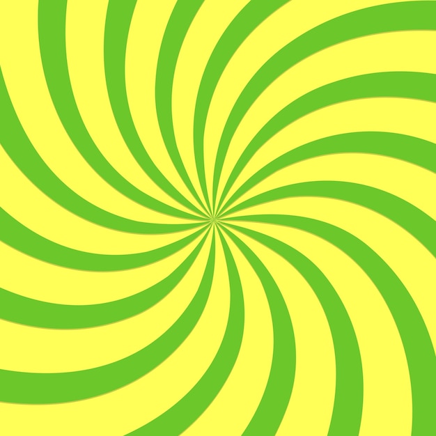 ein gelber Hintergrund mit einem spiralförmigen Design in der Mitte
