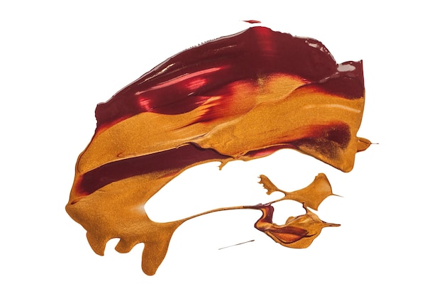 ein Gemälde eines Gehirns mit einer roten und gelben Farbe