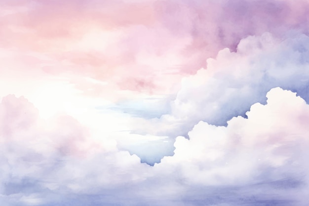 Ein Gemälde von Wolken, durch die die Sonne scheint.