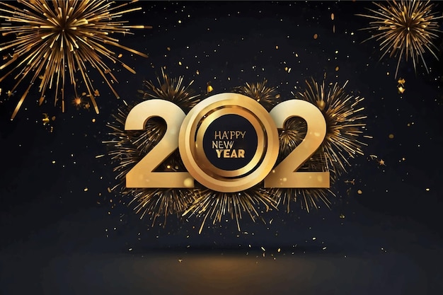 ein goldener glitzernder Hintergrund mit einem goldenen glitzernden Feuerwerk
