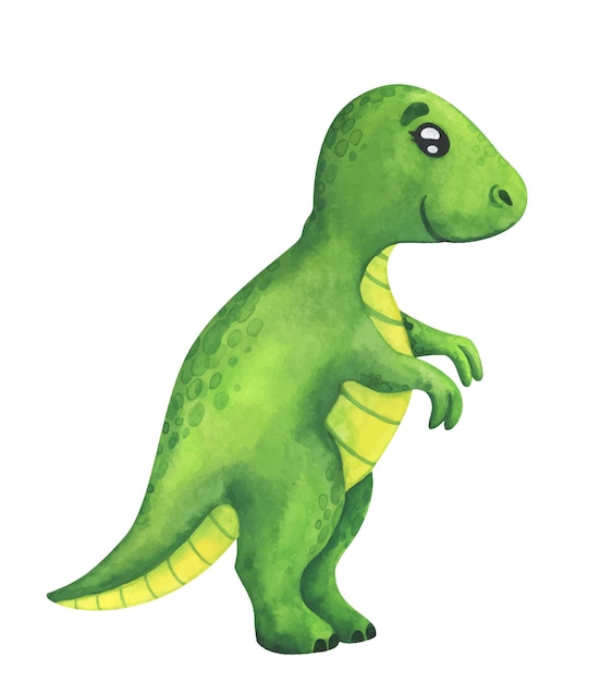 Ein grüner Tyrannosaurus lokalisiert auf Weiß