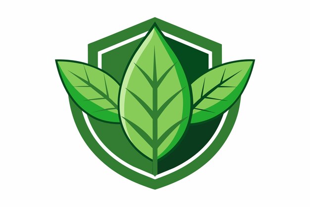 Ein grünes logo für eine firma namens green leaves