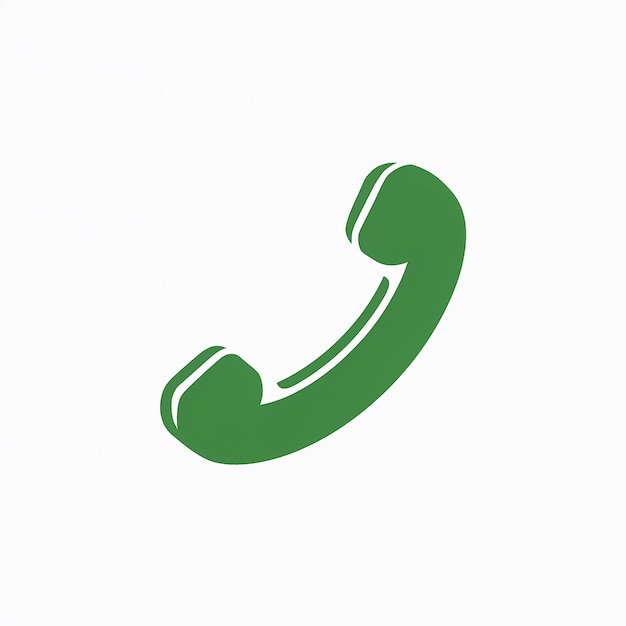 Vektor ein grünes telefon mit einem grünen pfeil