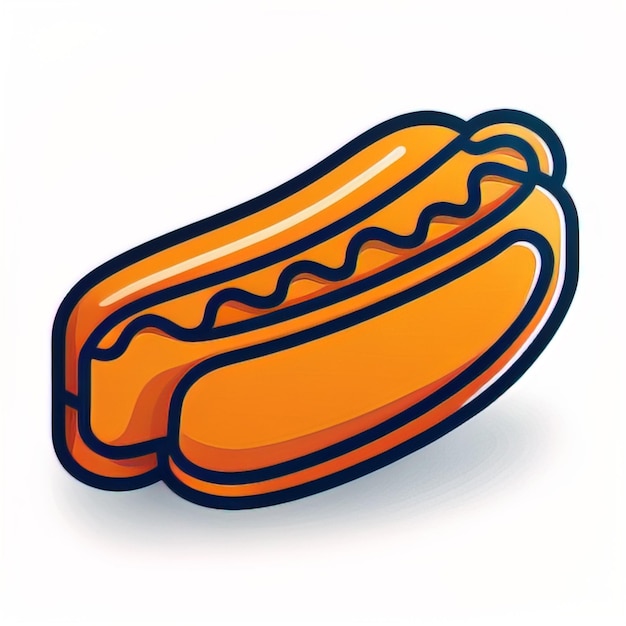 Vektor ein hot-dog-spiel-symbol