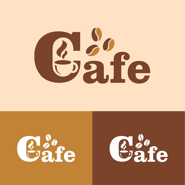 Ein kaffee-logo mit dem wort café darauf