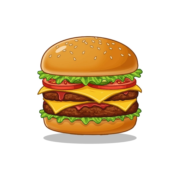 Ein köstlicher Burger mit frischen Zutaten