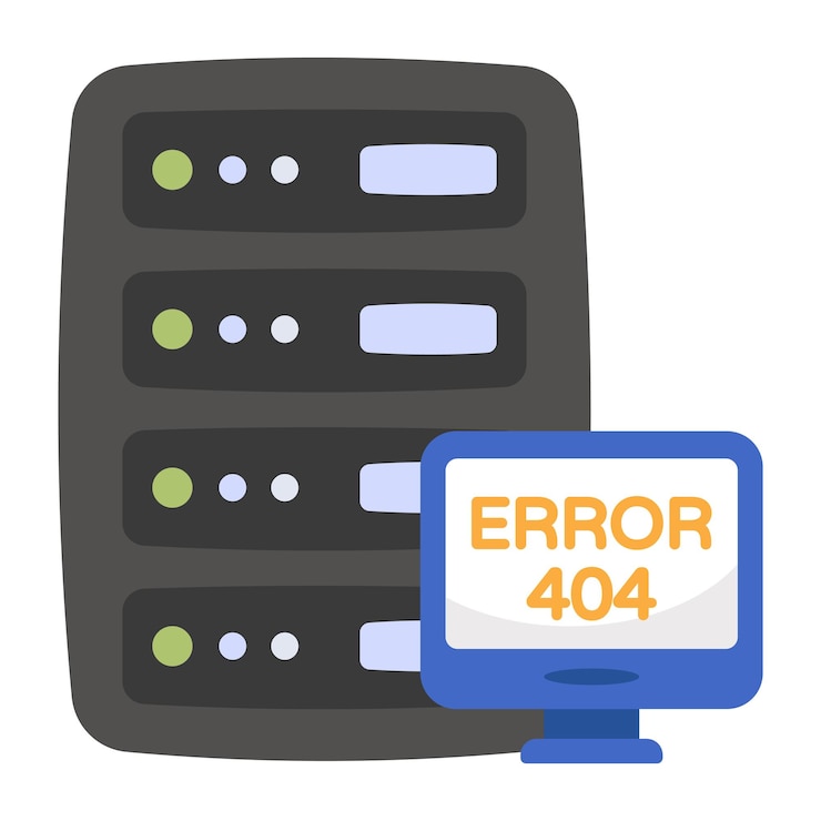 Vektor ein kreativer designvektor für fehler 404
