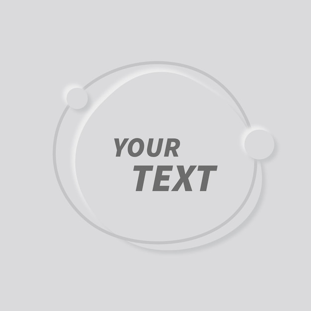 Ein Kreis mit dem Text Ihr Text darauf