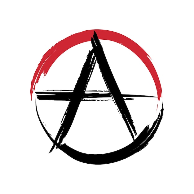 ein Kreis mit einem roten Kreis und einem schwarzen Kreis mit einer roten Kreise in der Mitte