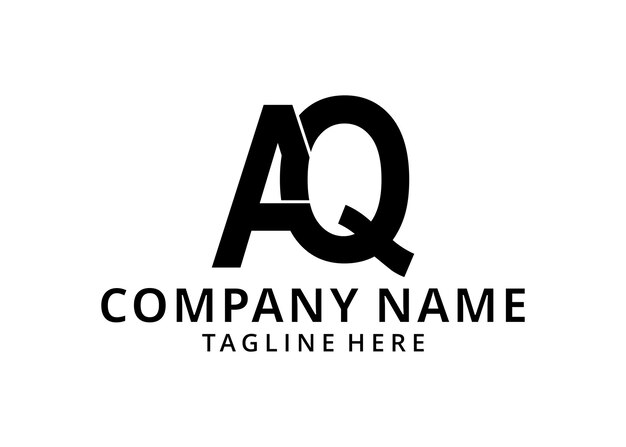 Ein Logo, auf dem „aq“ steht