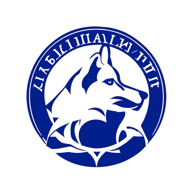 Vektor ein logo, das dem institut für veterinärmedizin und biotechnologie von bryansk gewidmet ist